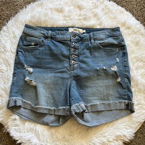 Torrid Button Fly Jean Shorts Womens Size 16